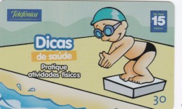 Brazil, Card Number 130, Swimming, 2 Scans. - Brasilien