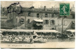 - 19 - RIVE DE GIER - ( Loire ) - Les Joutes, Magasin AUDIBERT, écrite, Peu Courante, 1911, TBE, Scans. - Rive De Gier