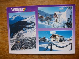 Verbier, Val De Bagnes , Multi-vues "" Timbre Anglais ! "" - Bagnes