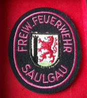 ALLEMAGNE - INSIGNE Tissu FREIW FEUERWEHR SAULGAU - Pompieri