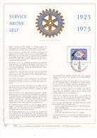 Carte Maximum Gold - In Het Nederlandse 1732 Service Above Self - Rotary - 1971-1980