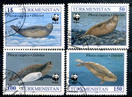 TURKMENISTAN - Y&T 40 à 43 (série Complète)(mammifères Marins) - Turkmenistán