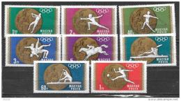 HONGRIE Jeux Olympiques (olympic Games) MEXICO 1968. Yvert 2020/27. ** MNH , Neuf Sans Charniere - Summer 1968: Mexico City