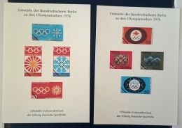 ALLEMAGNE Jeux Olympiques (olympic Games) MONTREAL 76. 2 Blocs Commemoratifs** MNH , Neuf Sans Charniere - Summer 1976: Montreal