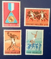 GRECE 1969 ATHLETISME Yvert 984-987 NEUF** MNH - Unused Stamps