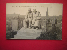 CPA 75 PARIS SQUARE DU PERE LACHAISE LE DECLIN  STATUE   NON VOYAGEE - Statues