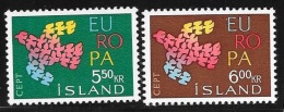 ISLANDE    -   TIMBRE   N° 311 ET 312 -    EUROPA  -  NEUF  -  1961 - Nuevos
