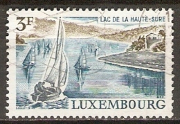 LUXEMBOURG     -    1971    Y&T N° 782 Oblitéré.   Lac De La Haute-Sure  /  Voiliers - Oblitérés