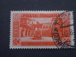 ITALIE  ( O )  De  1929   "  Abbaye Du Mont  CASSIN    "   N° 244        1 Val . - Gebraucht