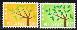 N° 319 ET 320  EUROPA  ISLANDE   1962   NEUF - Ungebraucht