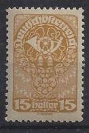 Austria  1919/20  15H  (**) Mi.262y - Unused Stamps