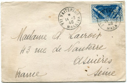 OCEANIE LETTRE DEPART VAITEPAUA 14-3-46 ILE MAKATEA POUR LA FRANCE - Covers & Documents