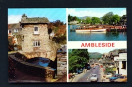 ENGLAND  -  Ambleside  Multi View  Used Postcard - Ambleside