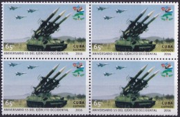 2016.26 CUBA 2016 MNH. 65 ANIV EJERCITO OCCIDENTAL. ARMY. BLOCK 4. - Unused Stamps