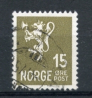 Norvege, Norway, Norge, 1937, Dark Oliv, Used, Michel 183b - Oblitérés