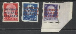 OCCUPAZIONE ANGLO-AMERICANA NAPOLI 1943 SERIE COMPLETA MNH - Britisch-am. Bes. Neapel