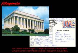 AMERICA. ESTADOS UNIDOS. ENTEROS POSTALES. TARJETA POSTAL CIRCULADA 1980. WASHINGTON-BOGOTÁ - Otros & Sin Clasificación