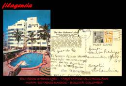 AMERICA. ESTADOS UNIDOS. ENTEROS POSTALES. TARJETA POSTAL CIRCULADA 1980. MIAMI-BOGOTÁ - Sonstige & Ohne Zuordnung