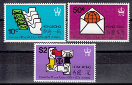 Hong Kong    Scott No.  299-301     Mnh    Year  1974 - Neufs