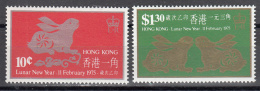 Hong Kong    Scott No.  302-3    Mnh    Year  1975 - Ungebraucht