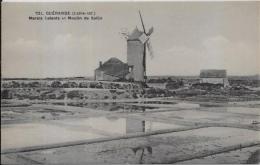 CPA Moulin à Vent Non Circulé Saillé Les Marais Salants Sel - Windmolens