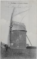 CPA Moulin à Vent écrite Tartigny Brouette - Windmolens