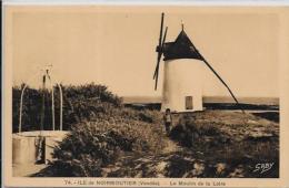 CPA Moulin à Vent écrite Ile De Noirmoutier - Windmills