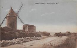 CPA Moulin à Vent Circulé JARD - Windmills