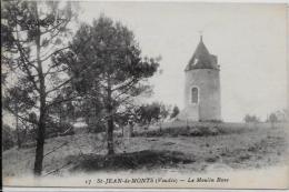 CPA Moulin à Vent Circulé Saint Jean De Monts - Windmolens
