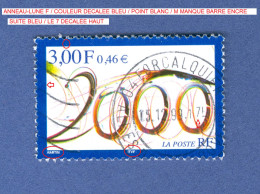 * 1999 N° 3291  COMPOSITION NOMBRE / 15.12.1999   OBLITÉRÉ YVERT 0.60 € - Oblitérés