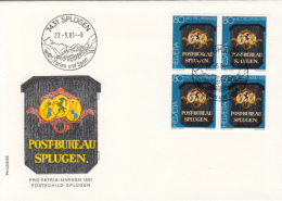 PRO PATRIA- SIGNS SPECIAL COVER, 1981, SWITZERLAND - Storia Postale