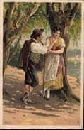 EMBOSSED PC : MAILLICK ~ COUPLE ROMANCE UNDER A TREE Pu1904 - Mailick, Alfred