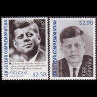 AITUTAKI 2013 - Scott# 615-6 Kennedy Set Of 2 MNH - Aitutaki