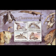 BURUNDI 2011 - Scott# 837 S/S Bats MNH - Unused Stamps