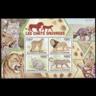 BURUNDI 2011 - Scott# 841 S/S Wildlife MNH - Unused Stamps
