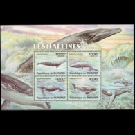 BURUNDI 2011 - Scott# 861 S/S Whales MNH - Neufs