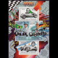 BURUNDI 2012 - Scott# 1068 S/S Car Races MNH - Ongebruikt