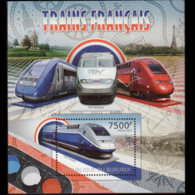 BURUNDI 2012 - Scott# 1082 S/S French Train MNH - Ongebruikt