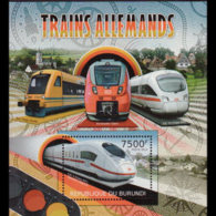 BURUNDI 2012 - Scott# 1083 S/S German Train MNH - Ungebraucht