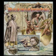 BURUNDI 2012 - Scott# 1090 S/S Explorer Vespucci MNH - Nuevos