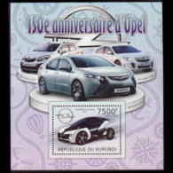 BURUNDI 2012 - Scott# 1095 S/S Opel Car MNH - Nuevos