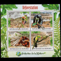 BURUNDI 2012 - Scott# 1111 S/S Wildlife MNH - Neufs