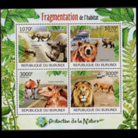 BURUNDI 2012 - Scott# 1112 S/S Wildlife MNH - Neufs