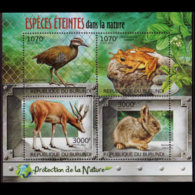 BURUNDI 2012 - Scott# 1116 S/S Endag.Wildlife MNH - Neufs