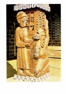 GABON - LIBREVILLE - Eglise St Michel - Parabole Des Vierges Sages Et Folles - Statue En Bois - Gabon