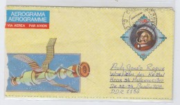 Cuba/Germany SPACE GAGARIN AEROGRAMME - Poste Aérienne