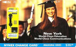 USA NEW YORK $20 WOMAN PHONE OUT OF 1ST ISSUE MINT NYNEX  READ DESCRIPTION !!!! - [3] Tarjetas Magnéticas