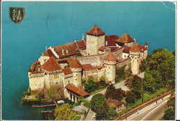 Veytaux (Vaud, Svizzera) Castello Di Chillon Veduta Aerea, Chateau De Chillon Vue Aerienne, Chillon Castle Aerial View - Veytaux