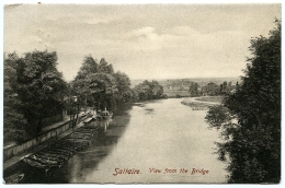 SALTAIRE : VIEW FROM THE BRIDGE / ADDRESS - HALIFAX, DUNKIRK CRESCENT, KING CROSS (SHACKLETON) - Bradford