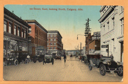 Calgary Alta 1st St 1910 Postcard - Calgary